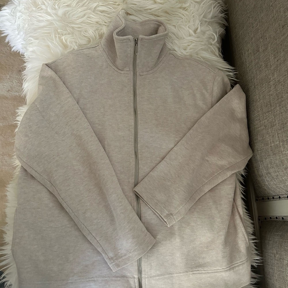 Talbot’s Beige Full-Zip Jacket